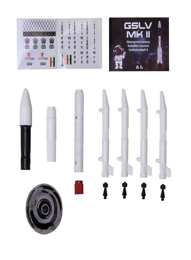 SquareDrop Geosynchronous Satellite Launch Vehicle - GSLV MK II - Space Shuttle - Rocket Model - Astronomy - Toy Rocket - Sky Science - Do It Yourself Activity Kit - Image 5